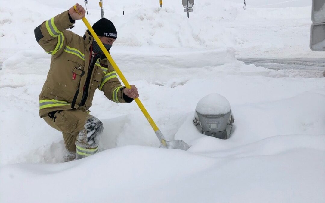 Einsatz 07/21: Freischöpfen aller Hydranten im Gemeindegebiet