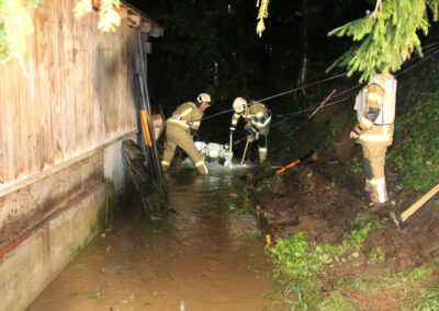 Freimachen des Einlaufgitters