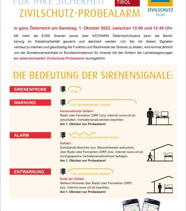 Zivilschutzprobealarm