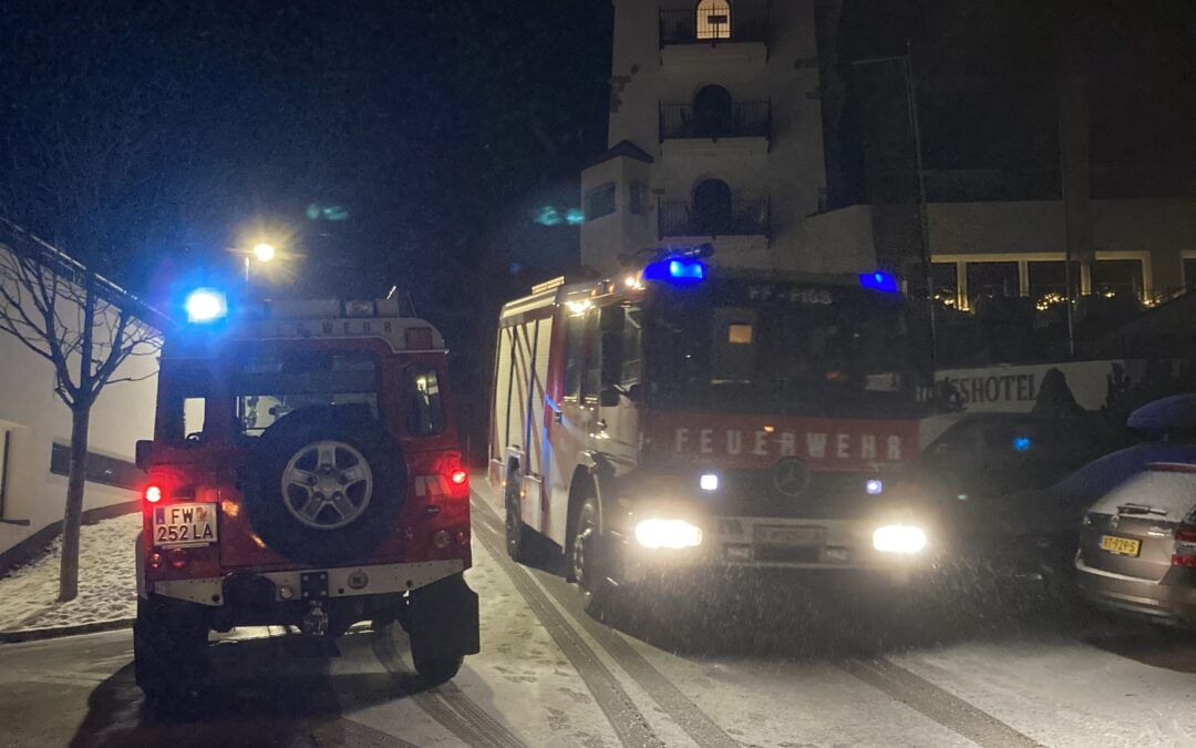 Einsatz 11/23: Brandmeldealarm Schlosshotel Mitarbeiterhaus
