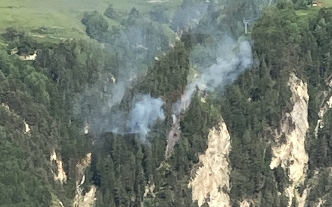 Einsatz 27/23: Nachlöscharbeiten Waldbrand Ried i.O. – Fendels