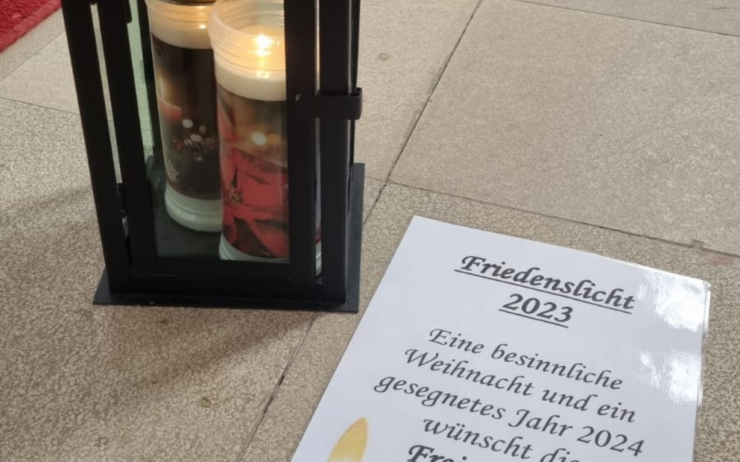 Frohe Weihnachten und Friedenslicht 2023